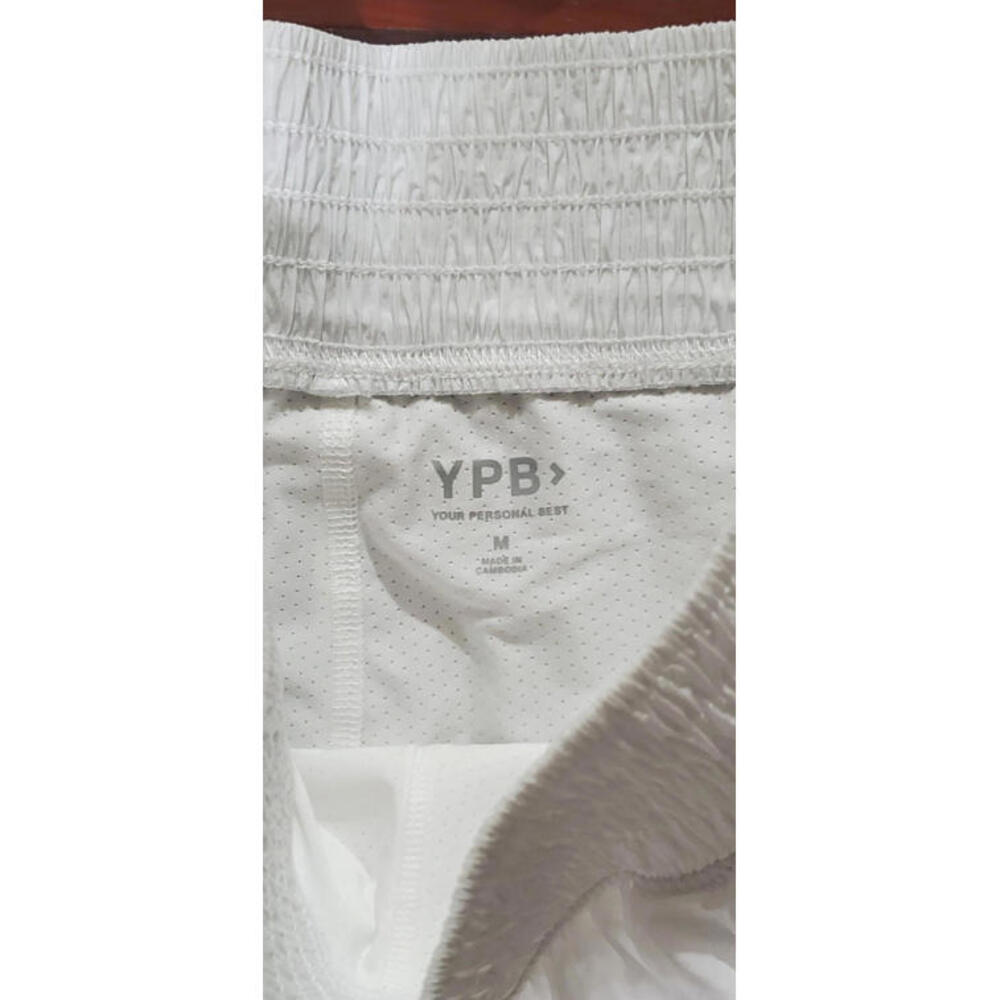 YPB Jacket Shorts Set Womens S-M Full Zip Lounge Activewear Matching White Blue - Picture 3 of 9
